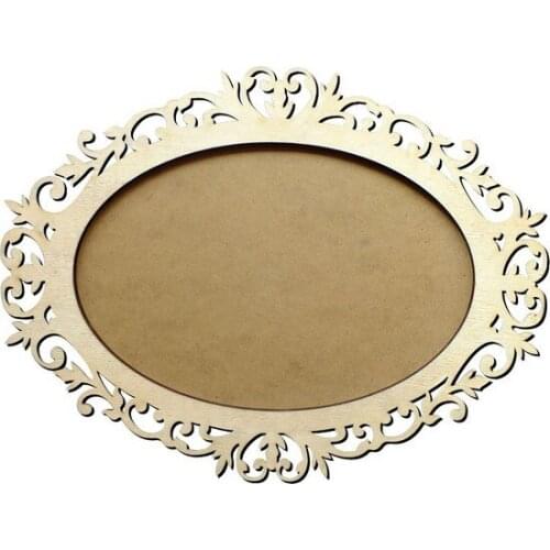 Ç4 Motif Picture Frame Wooden Object paintable decorative objects декоративные предметы под роспись