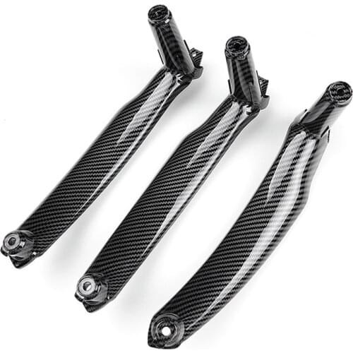 Carbon Fiber Car Right Left Interior Inner Door Pull Handle Armrest Trim For BMW E70 X5 E71 E72 X6 2007-2013 Auto Accessories