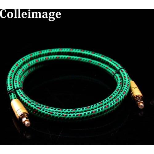 Colleimage Hifi Digital Fber Optic Cable Optical Fiber Cables Professional 5.1 for DTS TV Box Square mouth Audio Fiber Cable