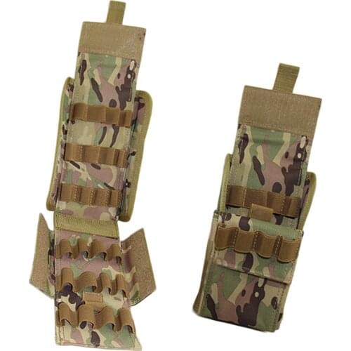Universal Tactical 25 Round Magazine Pouch Molle 12GA 12 Gauge Ammo Shells Reload Military Hunting Molle Waist Ammo Bag Case