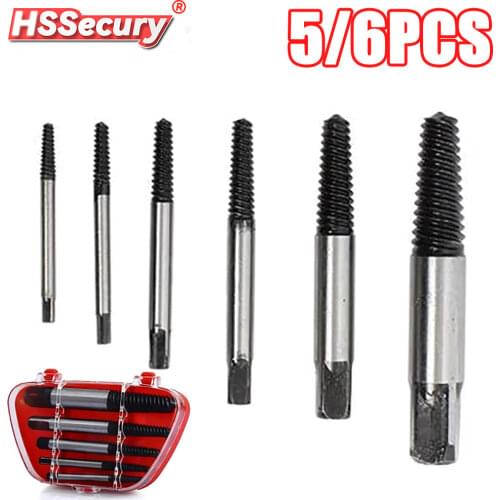 5/6Pcs/Set Screw Extractor To Fix Damaged Screw Removal Tool, Used To Remove Damaged Bolt Drill Bit