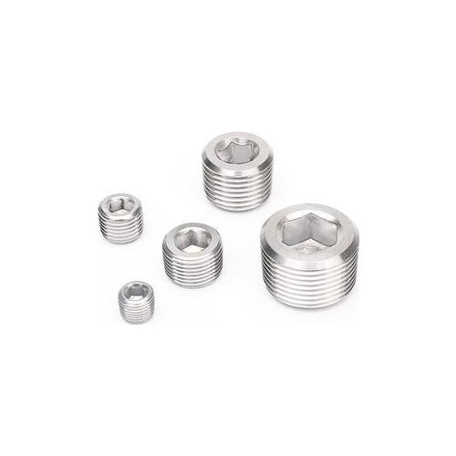 5pcs M8 M10 M12 M14 M16 allen screws inner hexagon bolt oil plug NPT outer wire plugging blocking head bolts 304 stainless steel