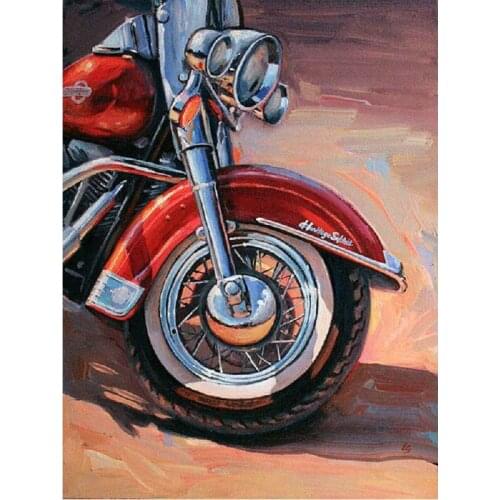 DIY Diamond Painting Full square Mosaic rhinestone Sticker Decor Painting Cross Stitch motorcycle 5d Diamond Embroidery Icon