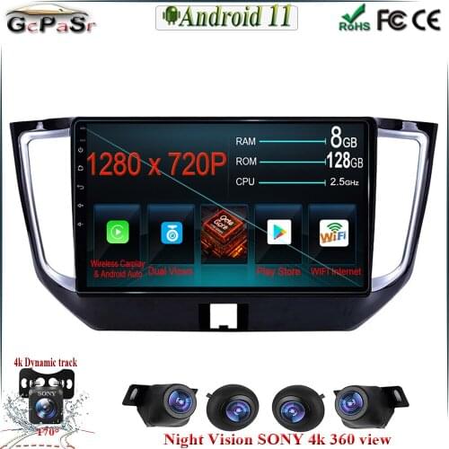 6G+128G Android 11 Car Radio Stereo Player GPS Navigation Multimedia for Nissan Venucia T70 2015-2017 Carplay Video DVR IPS