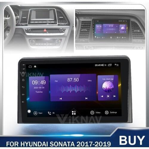128g Android Car Radio GPS Navigation Head Unit For Hyundai Sonata 2017 2018 2019 Touch Screen Car Stereo Multimedia Player