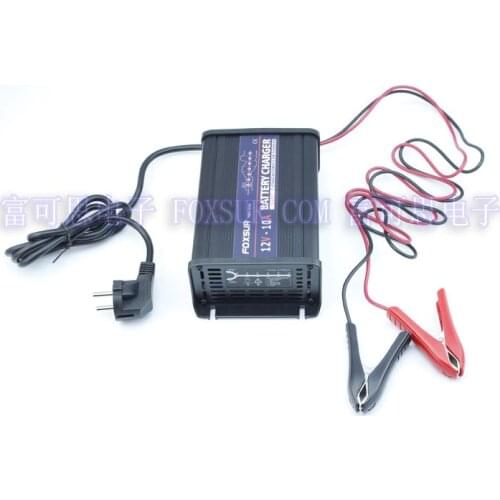 FOXSUR 12V 10A Automatic Smart Battery Charger, Maintainer & Desulfator for Lead Acid Batteries, Car Battery Charger hi-Quality