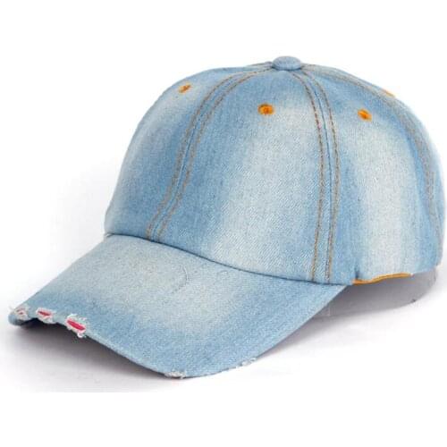 Seioum High Quality women Denim Baseball Caps for men Solid Cowboy Sun Hats Snapback Bone Gorras Cappello Hip Hop Cap