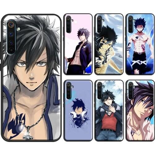 Gray Fairy Tail Case For OPPO Realme 8 Pro 6 7 Q3 Pro GT Neo C21 C11 C3 Cover For OnePlus 8T 8 9 Pro Nord