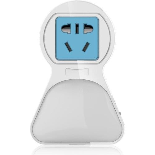 Double color Night Lamp 6 LED Night Light Bedside Lamp Wall Socket Lamp Plug AC 100-240V Home Decoration Light for baby gift