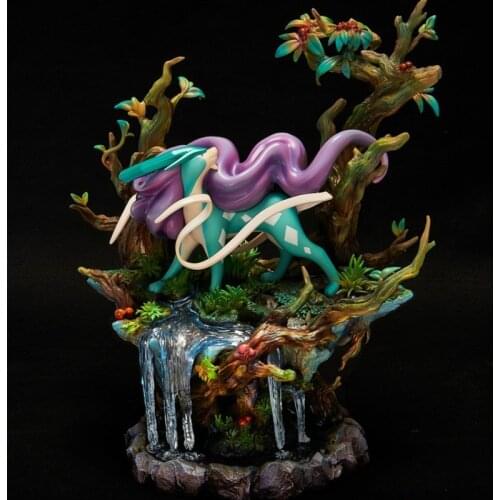 Model Toy Collectible Pokemon Statue MFC Suicune Limited Action Figure Collections Best Gifts 30cm