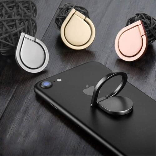 Luxury metal Mobile Phone Socket Holder Universal 360 Degree Rotation Finger Ring Holder Magnetic Car Bracket Stand Accessories