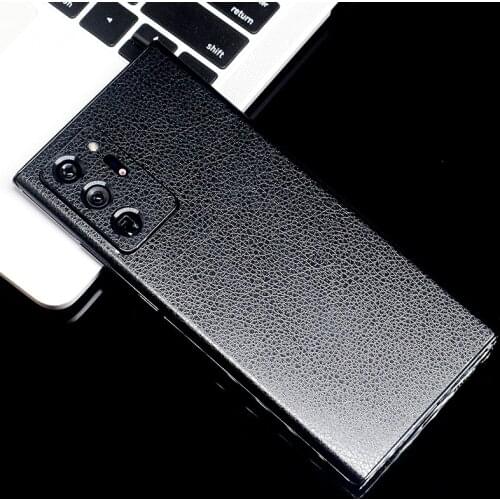 Luxury Leather Skin Sticker Wrap Skin Phone Back Paste Film For SAMSUNG Galaxy Note 20 Ultra Note 20 S20 Plus S20 Protector Film