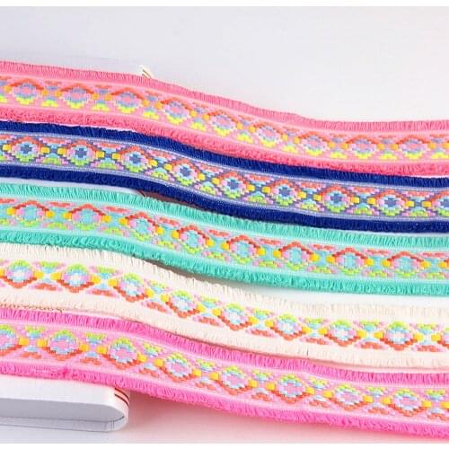 Cotton Tassel Lace Ribbon Sewing Accessories 4.5cm Lace Trim Ball Fringe Embroidery DIY Apparel Fabric Decoration 1Meter