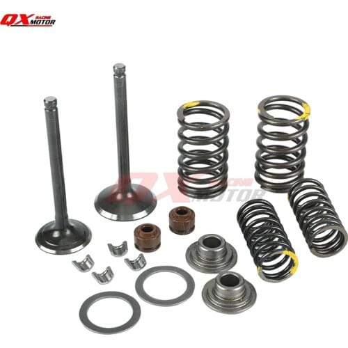 LF 125 140 150cc Motorcycle Intake Exhaust Valve Comp Springs Cotter Seal For Lifan Horizontal Engine Dirt Pit Bike ATV Quad