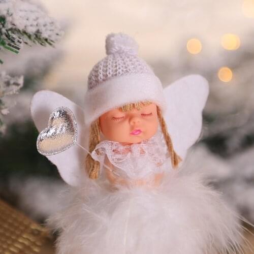 New Christmas decorations explosions cute sitting angel doll desktop ornaments creative Christmas decorations