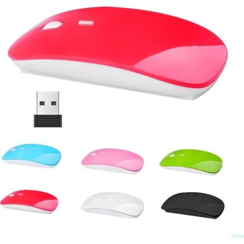 1600 DPI USB Optical Wireless Computer Mouse 2.4G Receiver Super Slim Mouse For MAC Huawei Ect PC Laptops,Laptop Accessories