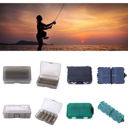 6/10/12 Compartments Storage Case Box Plastic Fishing Lure Spoon Hook Bait Tackle Box Small Accessory Box Square Fishhook Box