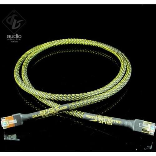 Hi end OCC Single crystal copper silver-plated Category 7 RJ45 Connector network cable audio data cable network interface