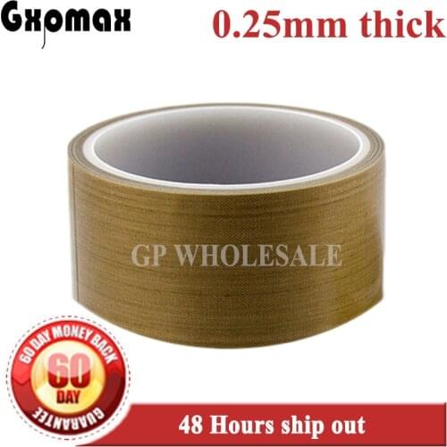 38mm*10 meters *0.25mm Thick Self Adhesive PTFE Tape, High Temperature Withstand Insulation for LCD, Vacuum Sealer