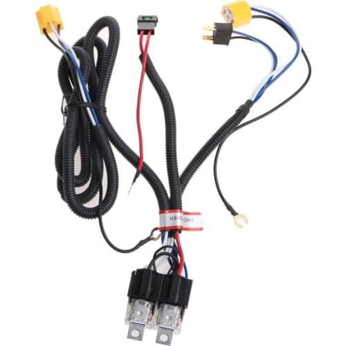 40GF H4 Headlight Fix Dim Light Relay Wiring Harness System 2 Headlamp Light Bulb