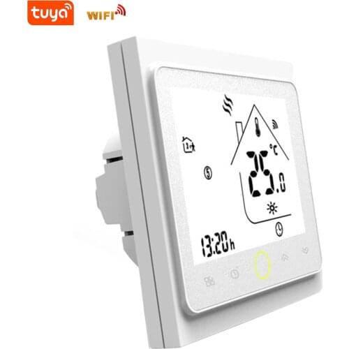 Intelligent Thermostat BHT-002GBLW Wi-Fi Tuya Room Temperature Controller With Large Touching Screen Electric Floor Heating