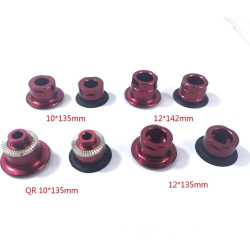 Powerway M42 M81 MTB rear hub end side caps QR 10*135mm Thru axle M10 M12 135mm 142mm AL7075 end cap conversion rear adaptor
