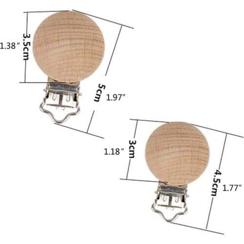 20pcs Nipple Chain Accessories BPA Free Beech Pacifier Clip Baby DIY Preferred F3ME