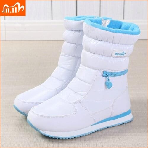 Winter Boots Women Ladys Warm Shoes Snow Boot Inside Mixed Natural Wool Solid Color White Buffie 2020 Nice Looking Free Shipping