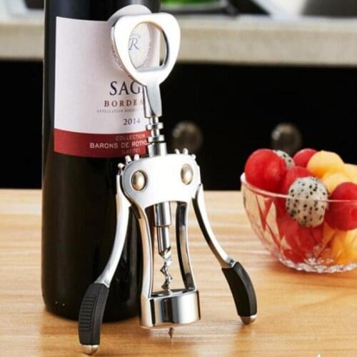 2-in-1 2pcs 19x6cm Beer Bottle Opener Stainless Steel Gadget Wine Home Dining Drinkware Accessories Metal Bar Corkscrew Kitchen