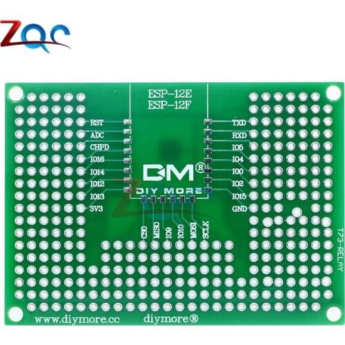 5x7CM Double Prototype PCB Board For Arduino UNO R3 ESP8266 Breadboard Protoshield Relay WIFI ESP-12F ESP-12E ESP-32 ESP32S One