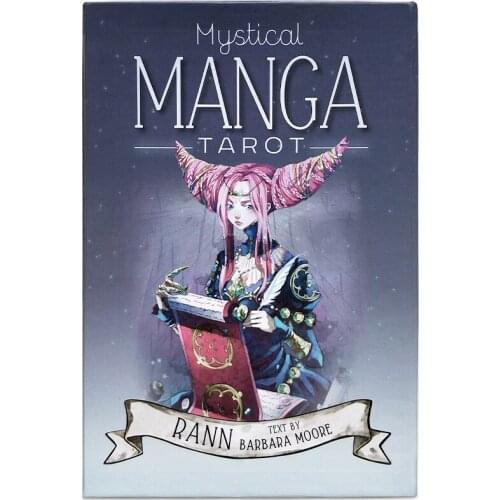 78pcs Tarot Cards Mystical Manga Tarot Cards Party Tarot Deck Supplies English Board Game Party Playing Cards With PDF Guidebook