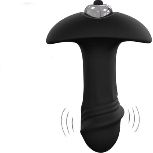 HIMALL 2 in 1 Vibrating Anal Butt Plug Adult Game Sex Toy For Men Women Prostate Massager Waterproof Vibrator Stimulator