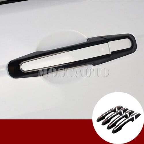 For Jaguar F-Pace X761 Exterior Car Door Handle Cover Trim 2016-2019 8pcs Black/Silver Car Accessories Interior Car Decor