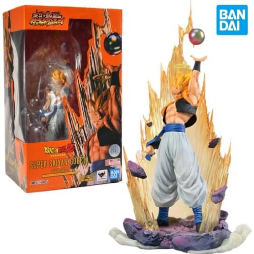 Bandai Figurine Dragon Ball Z Super Saiyan Gogeta Fusion Reborn Figuarts Zero 28Cm DBZ Action Figure Collect Model Boy Kids Toys