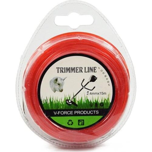 2.4mm×15m Grass Cut Strimmer Line Round Nylon Cord Wire String For Grass Trimmer