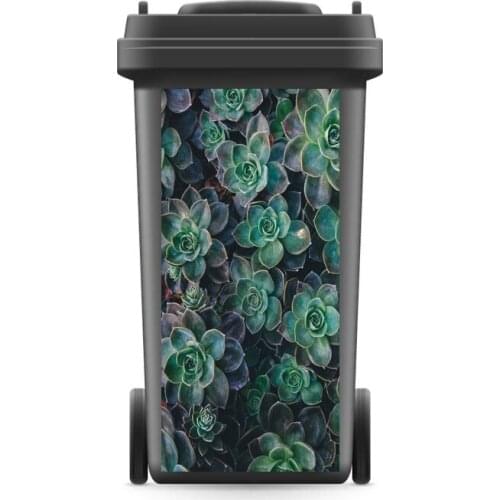 Rubbish Bin Sticker Plants mural Wall Print Decal Removable Wall Mural Photo self adhesive Gift Kitchen Accessories