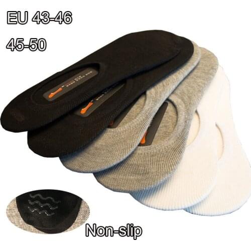 Fcare 20PCS=10 pairs mens summer low cut plus size boat shallow mouth invisible cotton solid color socks