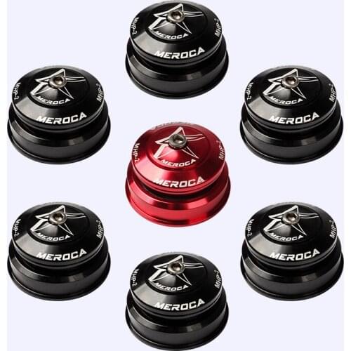 MEROCA Mountain Bike Bearing Bowl Set Bicycle Built-in Cone 44-56MM Cone Vertebral Tube Bike Threadless Sealed Cartridge Bearing