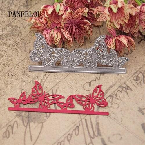 PANFELOU 10x4cm butterfly metal craft Carbon Steel Cutter paper die cutting dies Scrapbooking/DIY Embossing cards