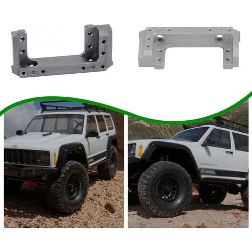 INJORA Aluminum Alloy Front Bumper Mount Servo Stand for 1/10 RC Crawler Axial SCX10 II AX90046 90046 90047 Upgrade Part