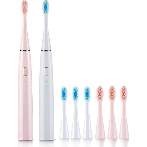 Oday Rechargeable Sonic Electric Toothbrush with 8 Brush Heads and 5 Brushing Modes for Whitening and Cleaning, Waterproof IPX7
