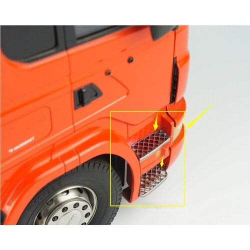 Remote control scania truck metal upgrade decorative pedal plate for tamiya 1:14 scale R620 56323 R730 R470 tractor trailer