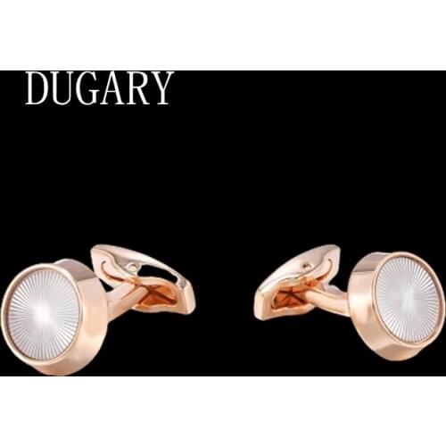 DUGARY Luxury shirt cufflinks for mens Brand cuff buttons cuff links High Quality round wedding abotoaduras Jewelry gemelos