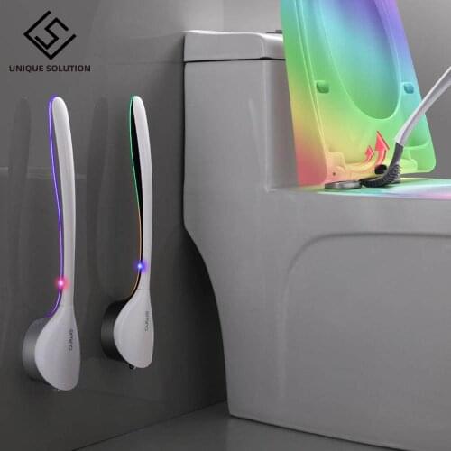 New Tongue Toilet Brush Wall Long Handle Cleaning Brush For Toilet Household Floor Cleaning Tools Bathroom Accessories