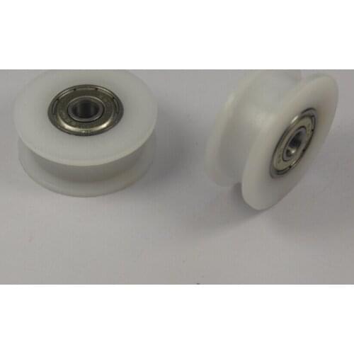 SWMAKER 0 pcs *dual bearing smooth TIMING BELT adjustable idler wheel delrin POM H wheel 5 mm bore REPRAP DIY