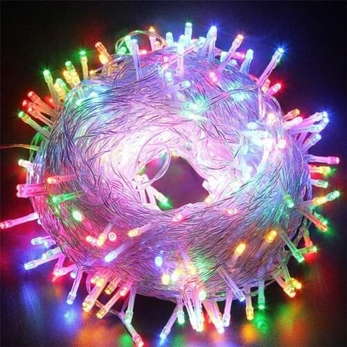 10/20/30/50/100M Outdoor LED Christmas Garland String Light 8 Mode Garden Patio Wedding Villa Party Holiday Light