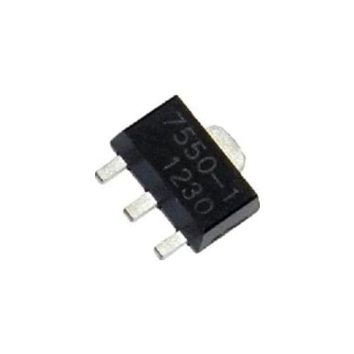XFCZMG 50PCS HT7550-1 0.1A 5V Low Dropout Voltage Regulator IC LDO SOT-89