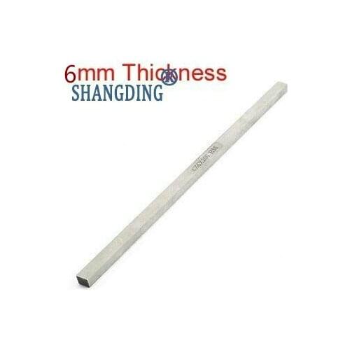 1pc Turning Parting Milling Mini Lathe HSS Tool Bit Gray6mm Thickness x40/45/50/60mm x200mm Length