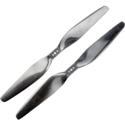 12x 5.5 Carbon Fiber Balanced Propeller Set CW/CCW - Direct mounting 1255 for Quadcopter Multicopter