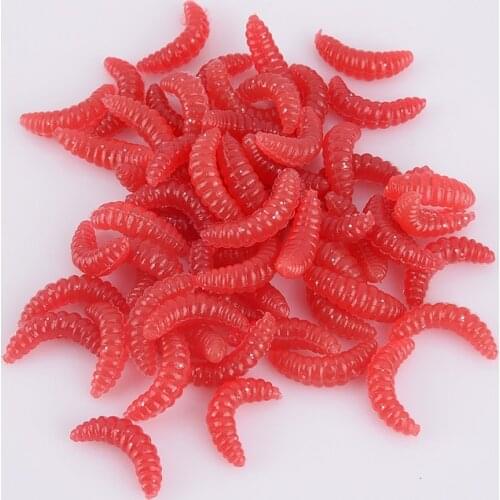20pcs Wobblers Fishing Lure Soft Bait Worm 20mm 0.4g Swimbaits Silicone Soft Lure Artificial Bait for Fishing Peche